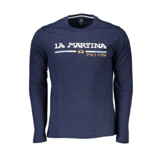 La Martina Elegant Crew Neck Embroidered Long Sleeve Tee