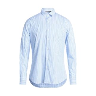 Aquascutum Elegant Blue Cotton Logo Shirt