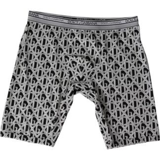 Dolce & Gabbana Blue Cotton Blend Regular Boxer Shorts Underwear