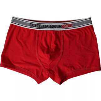 Dolce & Gabbana White Cotton Blend Regular Boxer Shorts Underwear