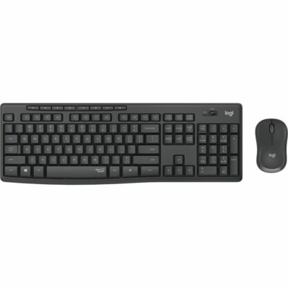 Ασύρματο Πληκτρολόγιο και Ποντίκι Logitech MK295 γαλλικά Μαύρο Γκρι AZERTY