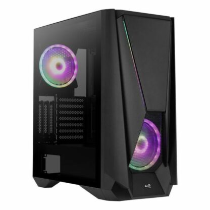 Κουτί Μέσος Πύργος ATX Aerocool VISORBK LED RGB Μαύρο