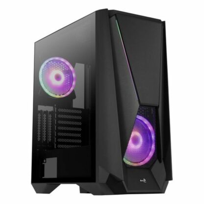 Κουτί Μέσος Πύργος ATX Aerocool VISORBK LED RGB Μαύρο