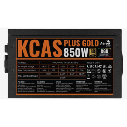 Τροφοδοσία Ρεύματος Aerocool KCAS PLUS 850 W 80 Plus Gold RoHS