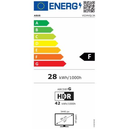 Οθόνη Asus 90LM06F0-B02E70 34" UltraWide Quad HD