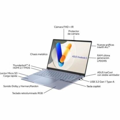 Laptop Asus Vivobook S 14 OLED S5406MA-QD162W 14" Intel Core Ultra 9 185H 16 GB RAM 1 TB SSD Ισπανικό Qwerty