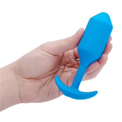 Πρωκτικό Plug B-Vibe Vibrating Snug 3 Μπλε (3,7 x 13,8 x 1 cm)