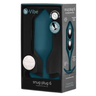 Πρωκτικό Plug B-Vibe Vibrating Snug 3 Μπλε (3,7 x 13,8 x 1 cm)