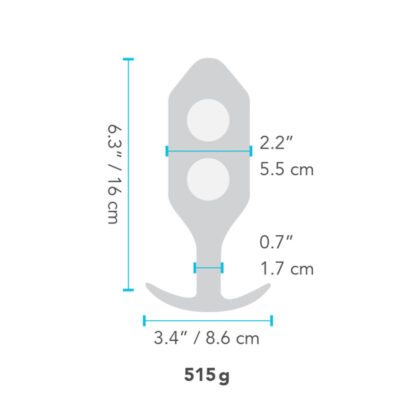 Πρωκτικό Plug B-Vibe 6 Κόκκινο