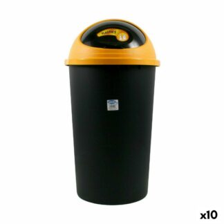 Κάδος για τα Σκουπίδια Tontarelli Big hoop Μαύρο Πράσινο 50 L 39 x 39 x 72 cm (x10)