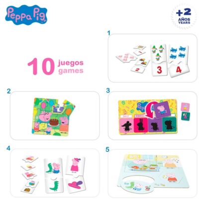 Εκπαιδευτικό παιχνίδι Peppa Pig Edu Games Collection 24,5 x 0,2 x 24,5 cm (x6) 10 σε 1