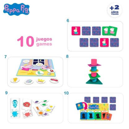 Εκπαιδευτικό παιχνίδι Peppa Pig Edu Games Collection 24,5 x 0,2 x 24,5 cm (x6) 10 σε 1