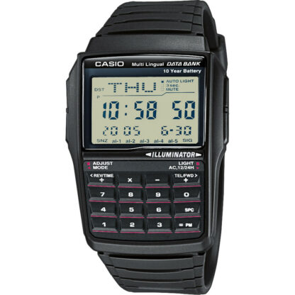 Ανδρικά Ρολόγια Casio DATABANK CALCULATOR (Ø 37 mm)