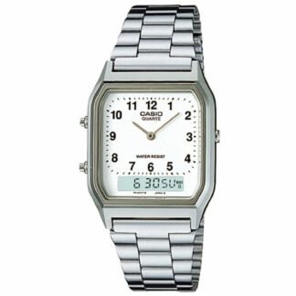 Ανδρικά Ρολόγια Casio A168WEGG-1BEF Μαύρο Ασημί (Ø 36 mm) (Ø 38 mm)