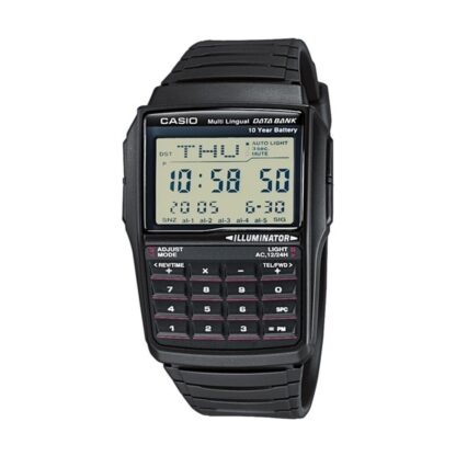 Ανδρικά Ρολόγια Casio DATABANK CALCULATOR Μαύρο Γκρι