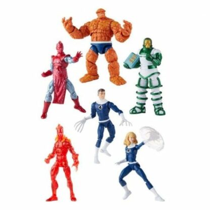 Εικόνες σε δράση Hasbro Marvel Legends Fantastic Four Vintage 6 Τεμάχια