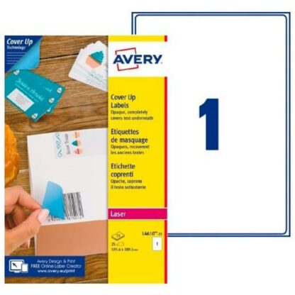 Ετικέτες για Εκτυπωτή Avery L4610 Λευκό 25 Φύλλα 199,6 x 289,1 mm (5 Μονάδες)