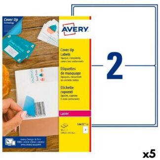 Ετικέτες για Εκτυπωτή Avery L4612 Λευκό 25 Φύλλα 99,1 x 57 mm (5 Μονάδες)