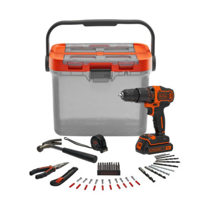 Σετ τρυπανιών και αξεσουάρ Black & Decker bcksb05-qw 18 V