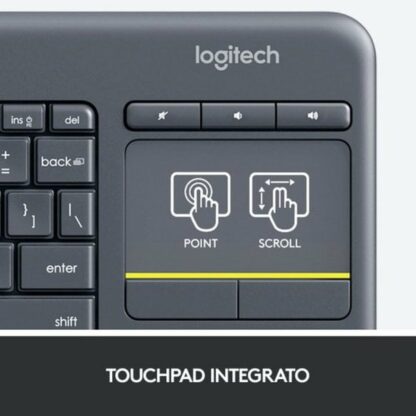 Πληκτρολόγιο Logitech 920-007135 Γκρι QWERTY