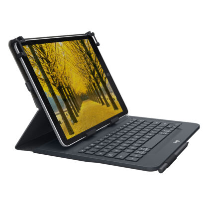 Πληκτρολόγιο Bluetooth με Bάση για Tablet Logitech 920-008336 Μαύρο Ισπανικό Qwerty QWERTY