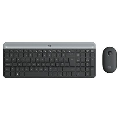 Πληκτρολόγιο και Ποντίκι Logitech 920-009190 Μαύρο Γκρι γαλλικά AZERTY