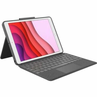 Κάλυμμα Tablet Logitech iPad Air 2024 Γκρι Ισπανικό Qwerty QWERTY