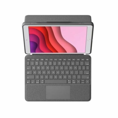 Κάλυμμα Tablet Logitech iPad 2021 Γκρι QWERTY