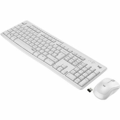 Ασύρματο Πληκτρολόγιο και Ποντίκι Logitech MK295 Λευκό γαλλικά AZERTY