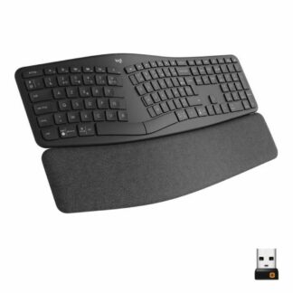 Πληκτρολόγιο Kensington Advance Fit AZERTY Μαύρο Ματ μαύρο γαλλικά AZERTY