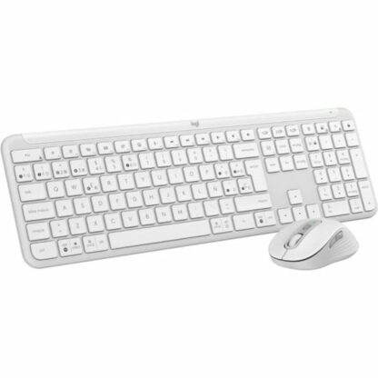 Πληκτρολόγιο Logitech Λευκό Ισπανικό Qwerty QWERTY