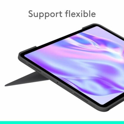 Κάλυμμα Tablet Logitech iPad Pro Μαύρο Γκρι Γραφίτης AZERTY QWERTY Qwerty US