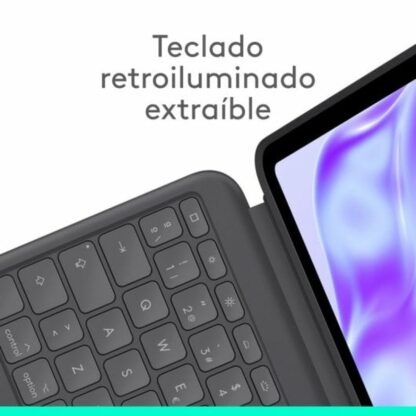 Κάλυμμα Tablet Logitech iPad Pro 2024 Μαύρο Ισπανικό Qwerty QWERTY