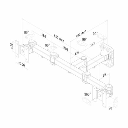 Βάση Τηλεόρασης Neomounts FPMA-W960D 27" 12 kg