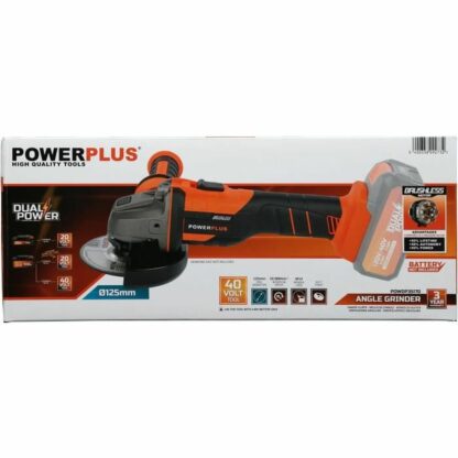 Γωνιακός μύλος Powerplus 40 V Ø 125 mm 20 V