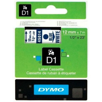 Πλαστικοποιημένη Ταινία για Στυλό Dymo D1 45014 12 mm LabelManager™ Λευκό Μπλε Μαύρο (5 Μονάδες)