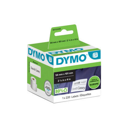 Ετικέτες για Εκτυπωτή Dymo 99014 54 x 101 mm LabelWriter™ Λευκό Μαύρο (x6)