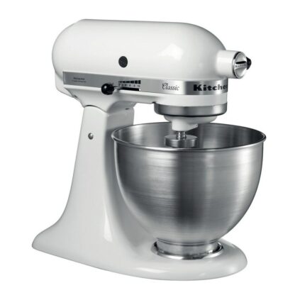 Χτυπητήρι κουζίνας KitchenAid 5K45SSEWH Μέταλλο Ανοξείδωτο ατσάλι Ψευδάργυρος