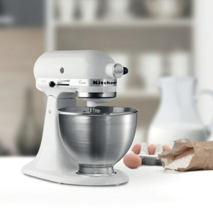 Χτυπητήρι κουζίνας KitchenAid 5K45SSEWH Μέταλλο Ανοξείδωτο ατσάλι Ψευδάργυρος