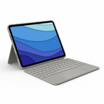 Θήκη Tablet και πληκτρολογιού Logitech iPad Pro 11 Γκρι Ισπανικό Qwerty QWERTY