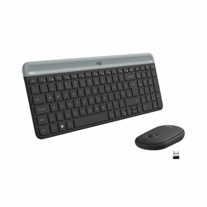 Πληκτρολόγιο και Ποντίκι Logitech 920-009198 Μαύρο Γκρι Πληκτρολόγιο Qwerty