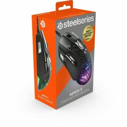 Ποντίκι SteelSeries Aerox 5 Μαύρο Gaming Φώτα LED Ενσύρματο