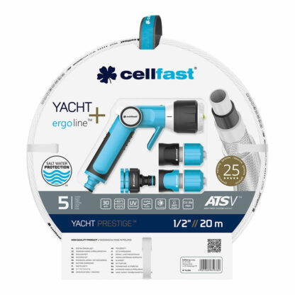 Σετ σωλήνων με αξεσουάρ Cellfast Yacht PVC 20 m Ø 12,5 mm Δυνατότητα επέκτασης