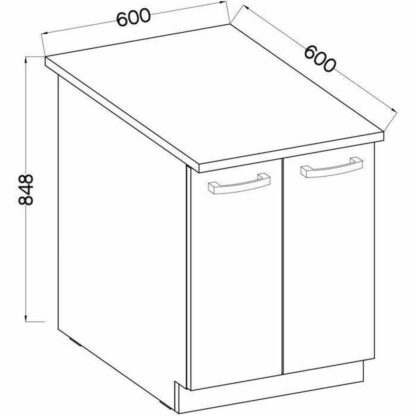 Βοηθητικό Έπιπλο Sonoma Eik 60 x 51,6 x 85 cm