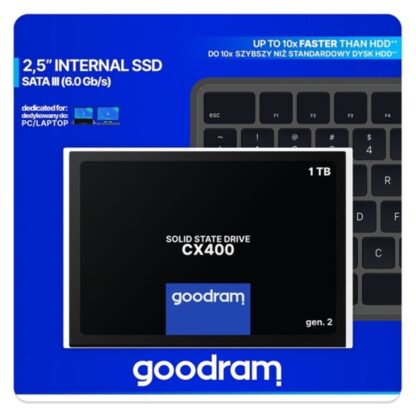 Σκληρός δίσκος GoodRam CX400 gen.2 SSD 1 TB SATA III 1,24 TB SSD