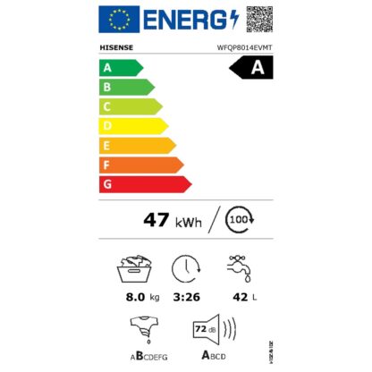 Πλυντήριο ρούχων Hisense WFQP8014EVMT 60 cm 1400 rpm