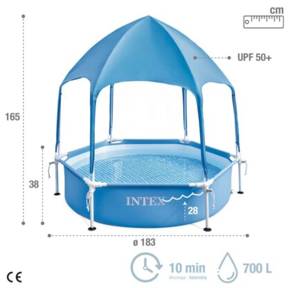 Πισίνα Αποσπώμενο Intex 183 x 38 x 183 cm