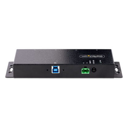 StarTech.com 4-Port Industrial USB 3.0 5Gbps Hub - Rugged USB Hub w/ ESD and Surge Protection - DIN/Wall/Desk Mountable USB-A Hub - USB Expander w/Locking Ports, Heavy Duty - Startech 5G4AINDNP-USB-A-HUB