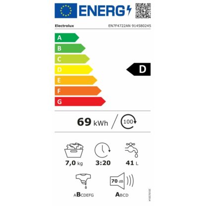 Πλυντήριο ρούχων Electrolux EN7F4722AN 59,6 cm 1200 rpm 7 kg