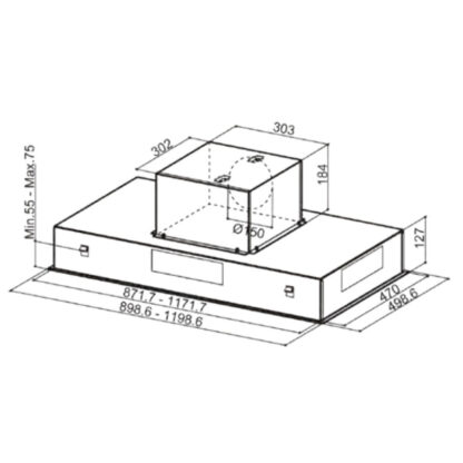 Συμβατικός Απορροφητήρας Mepamsa 216425 Inox Touch Control LED